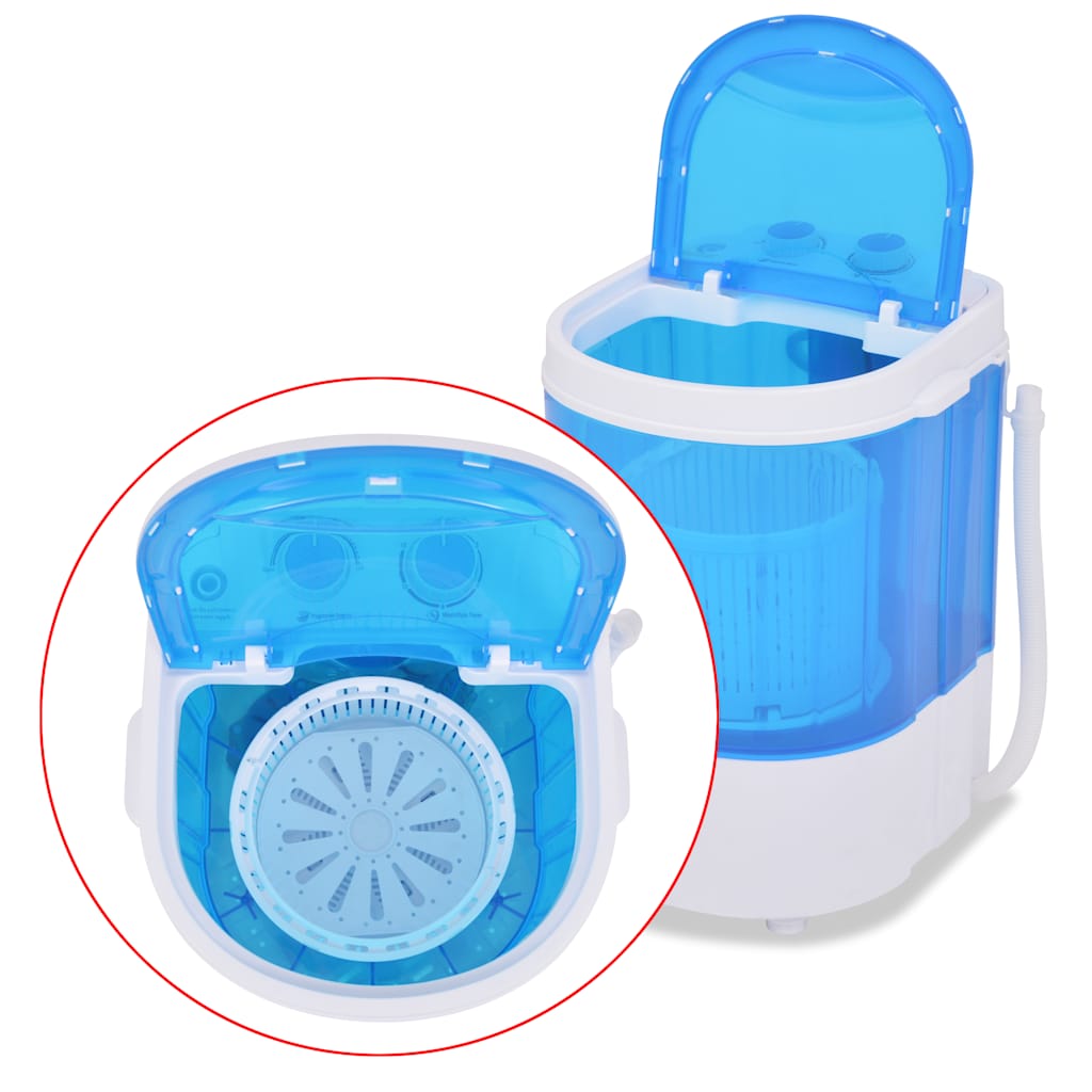 Mini wasmachine met enkele trommel 2,6 kg