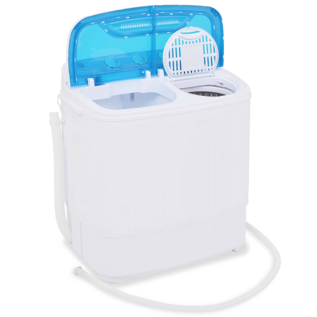 Mini wasmachine met dubbele trommel 5,6 kg