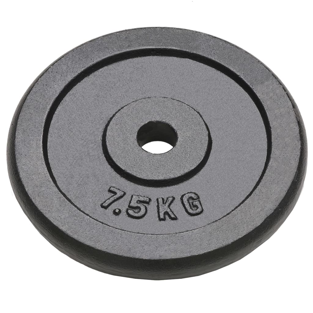 Halterschijven 4 st 4x7,5 kg gietijzer