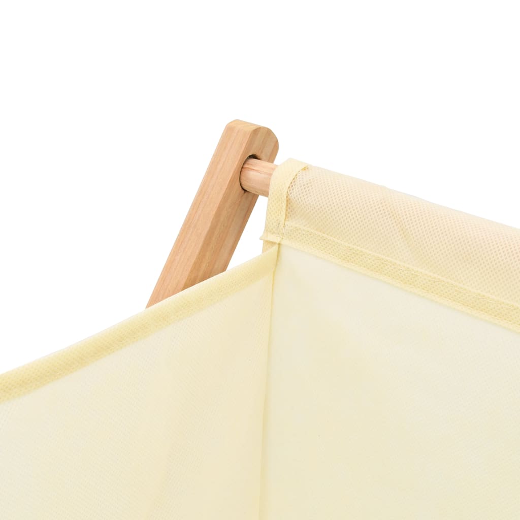 Wasmand 42x41x64 cm cederhout en stof beige