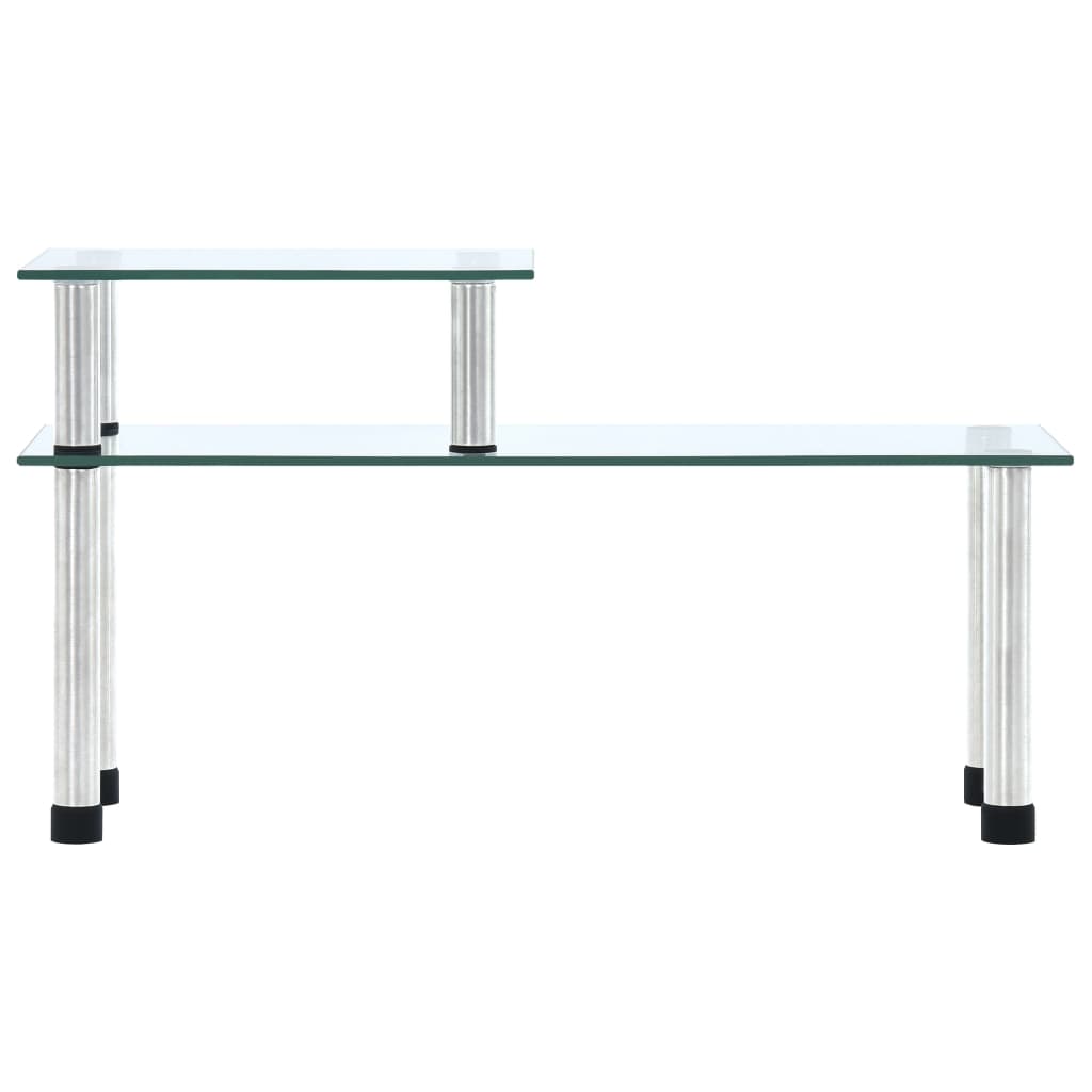 Keukenschap 45x16x26 cm gehard glas transparent