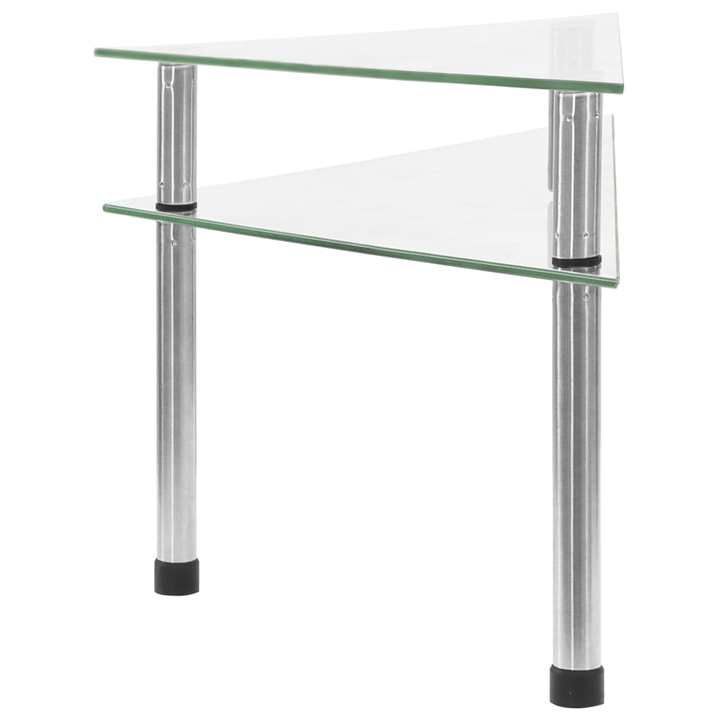 Keukenschap 49,5x35x19 cm gehard glas transparent