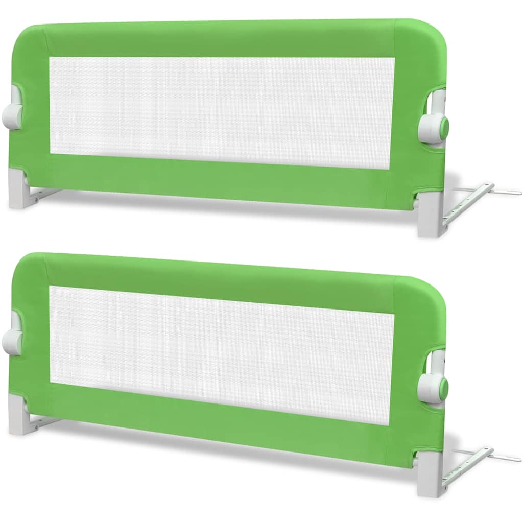 Kinderbedhekjes 2 st 102x42 cm groen