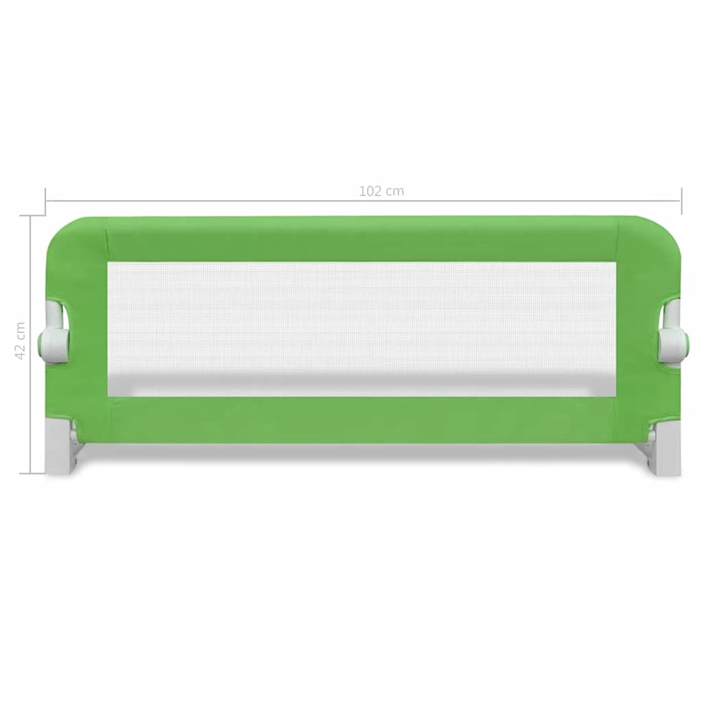 Kinderbedhekjes 2 st 102x42 cm groen