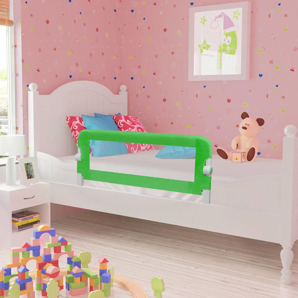 Kinderbedhekjes 2 st 102x42 cm groen