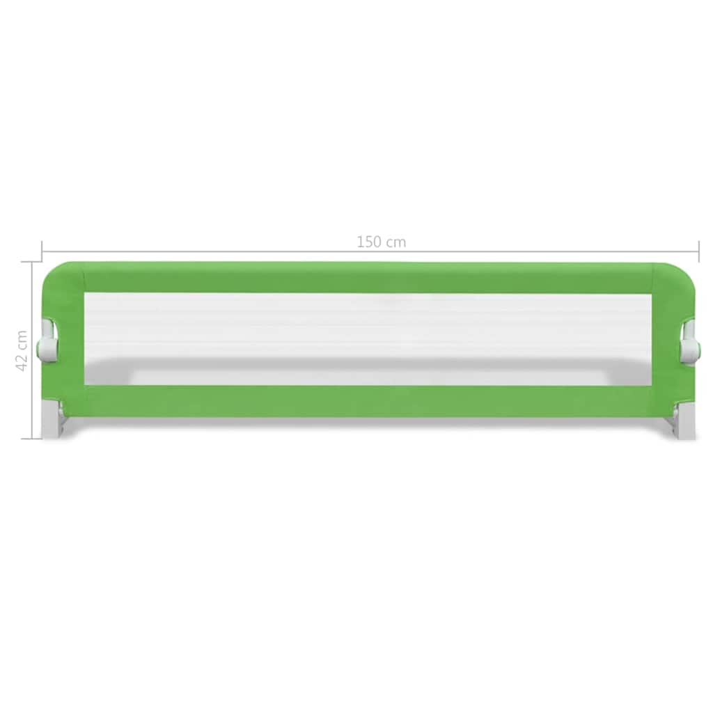 Kinderbedhekjes 2 st 150x42 cm groen