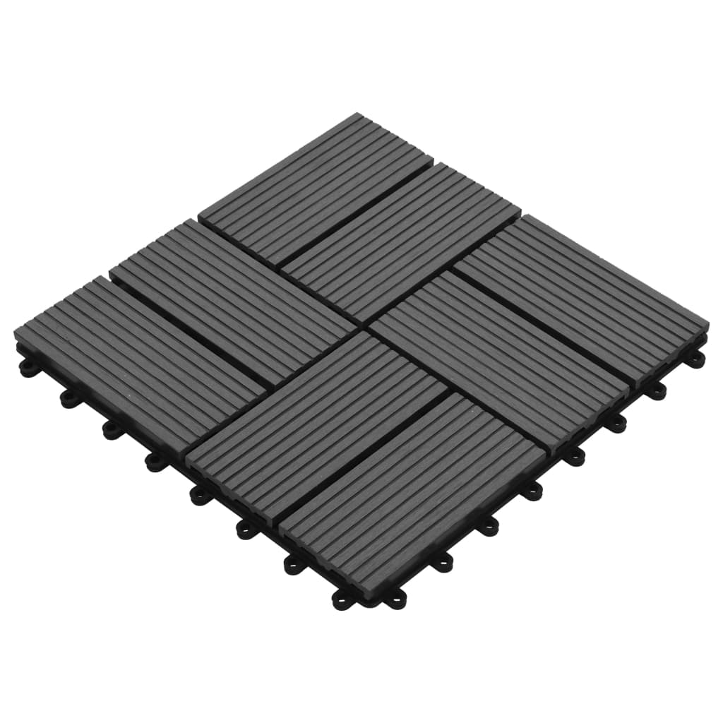 22 st Terrastegels 30x30 cm 2 m² HKC grijs