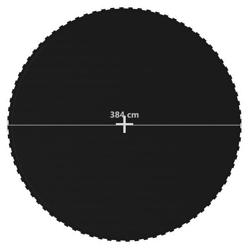 Springmat voor 14 feet/4,27 m ronde trampoline stof zwart
