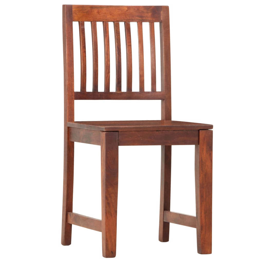 Eetkamerstoelen 6 st massief mangohout