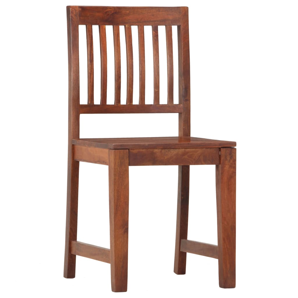 Eetkamerstoelen 6 st massief mangohout