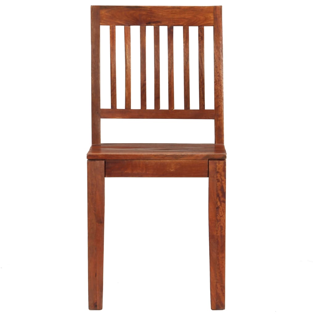Eetkamerstoelen 6 st massief mangohout