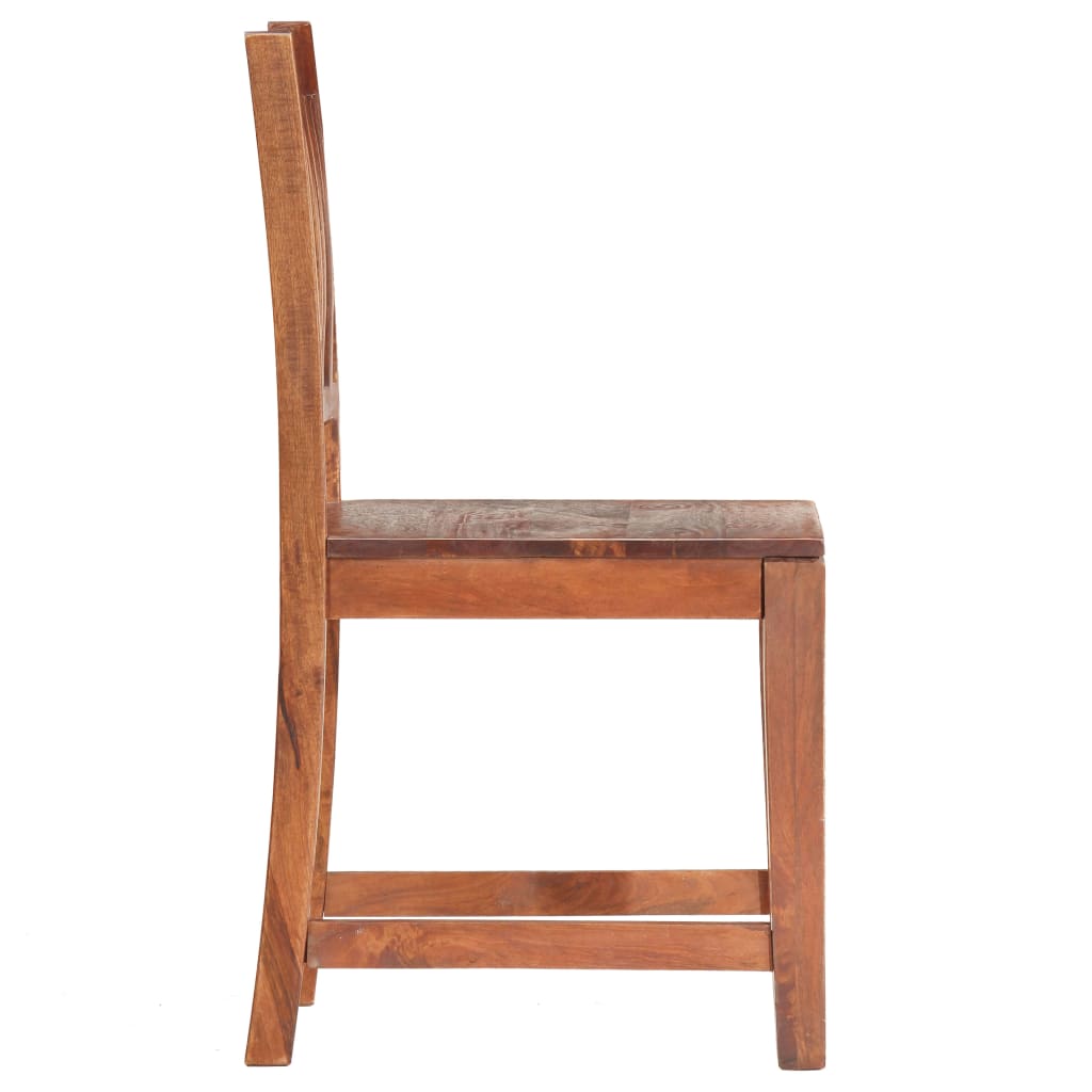 Eetkamerstoelen 6 st massief mangohout