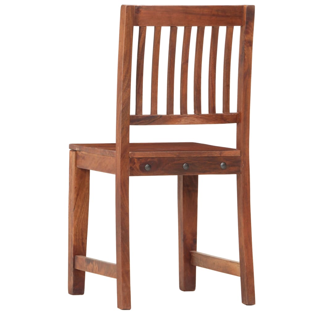 Eetkamerstoelen 6 st massief mangohout