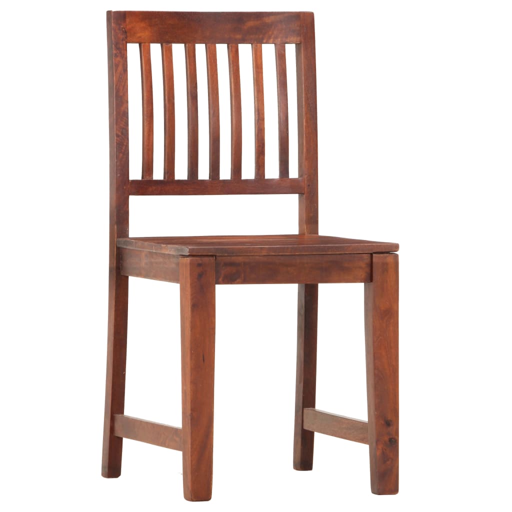 Eetkamerstoelen 6 st massief mangohout