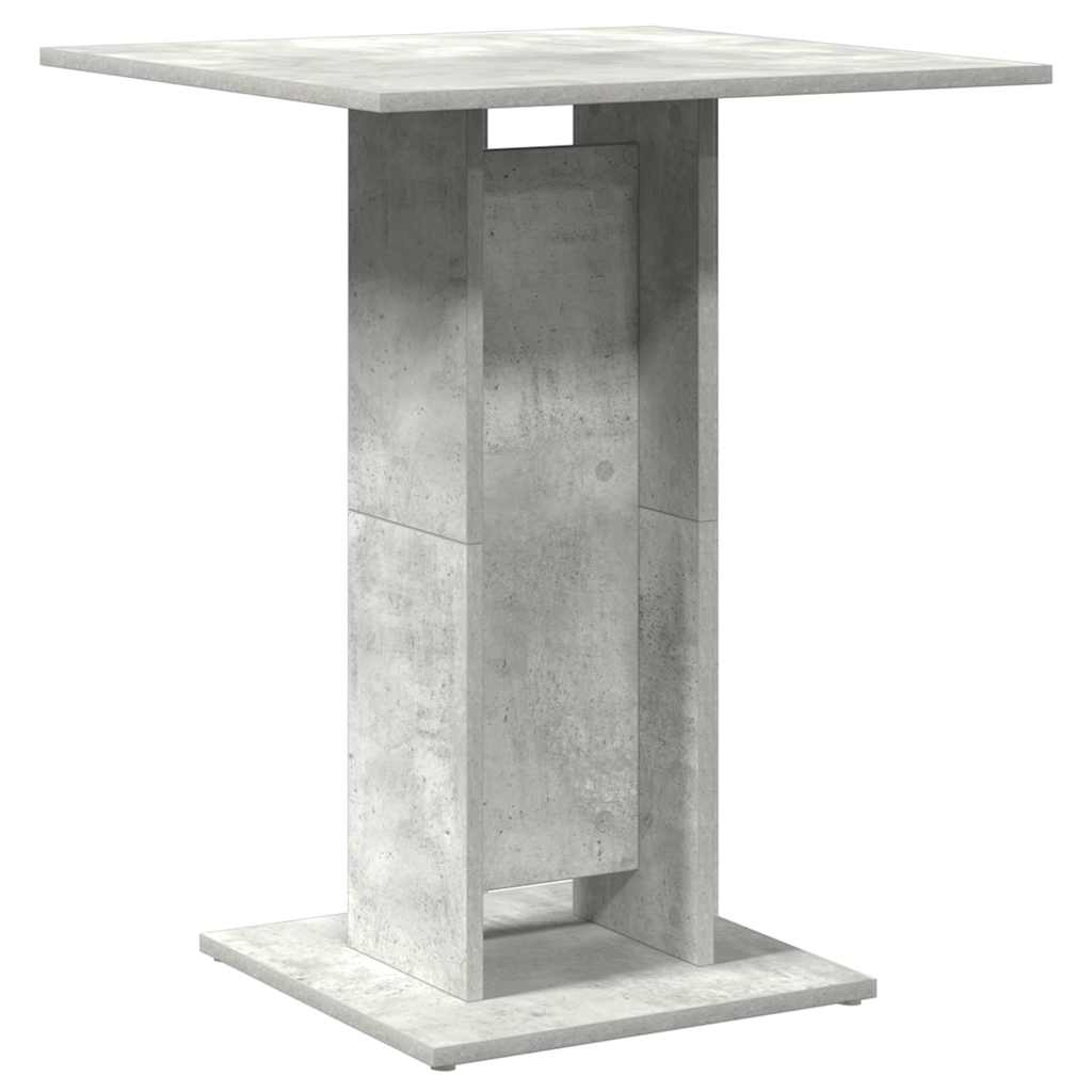 Bistrotafel 60x60x75 cm bewerkt hout betongrijs