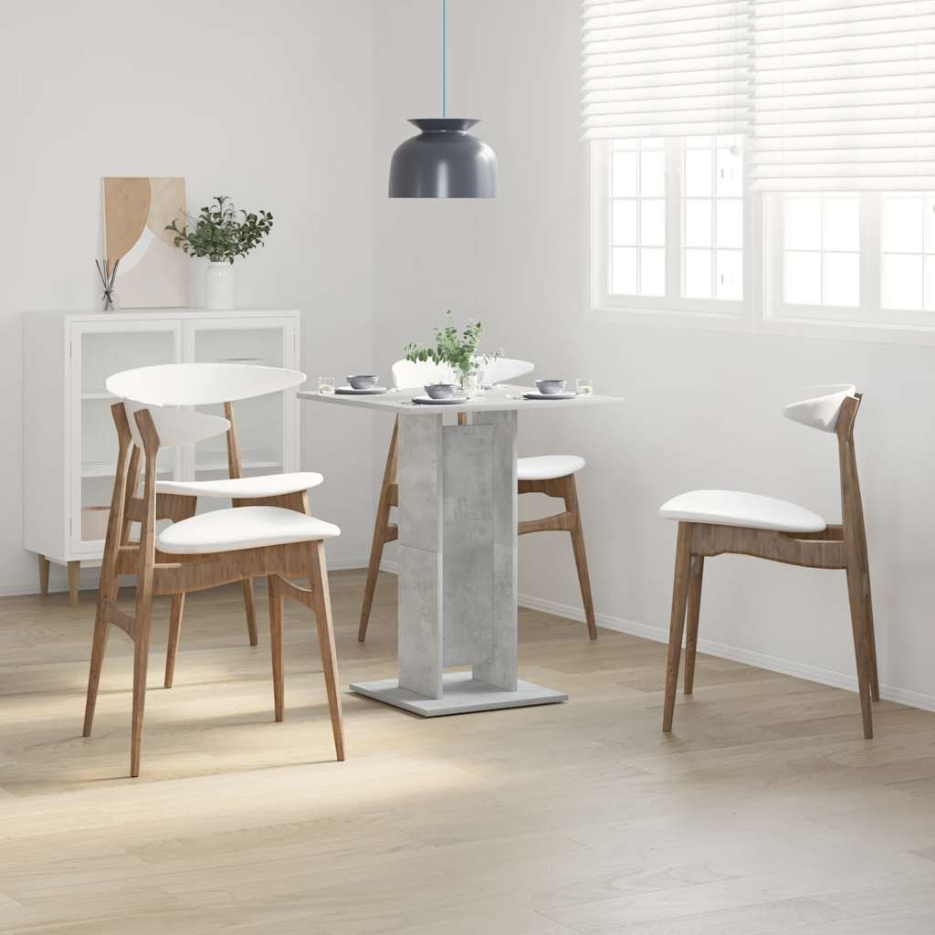 Bistrotafel 60x60x75 cm bewerkt hout betongrijs