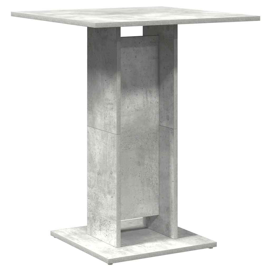 Bistrotafel 60x60x75 cm bewerkt hout betongrijs