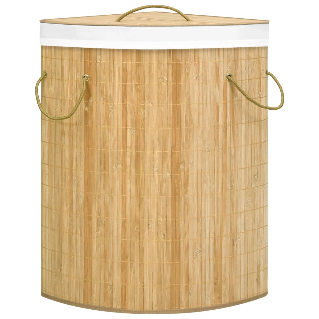 Hoekwasmand 60 L bamboe
