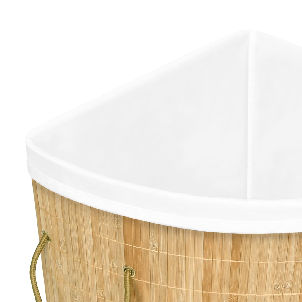Hoekwasmand 60 L bamboe