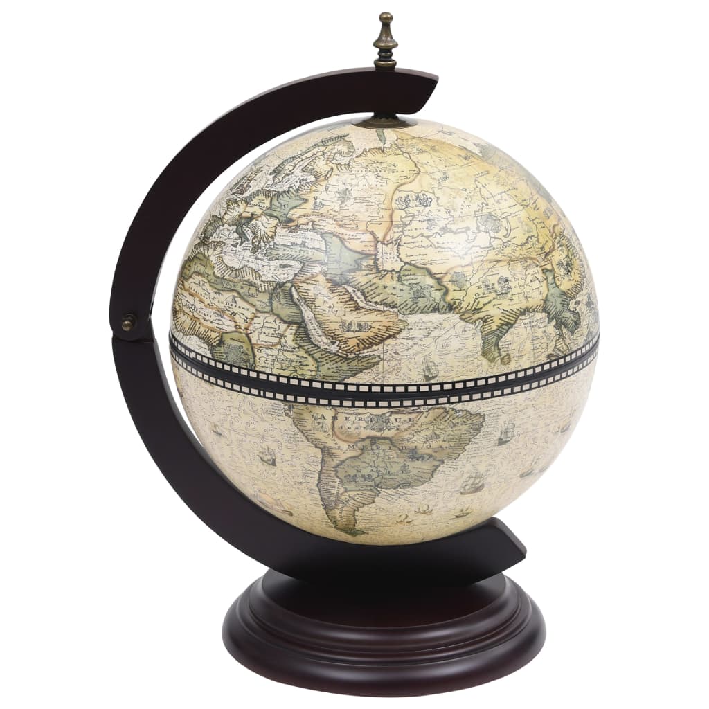 Globebar tafelmodel eucalyptushout groen