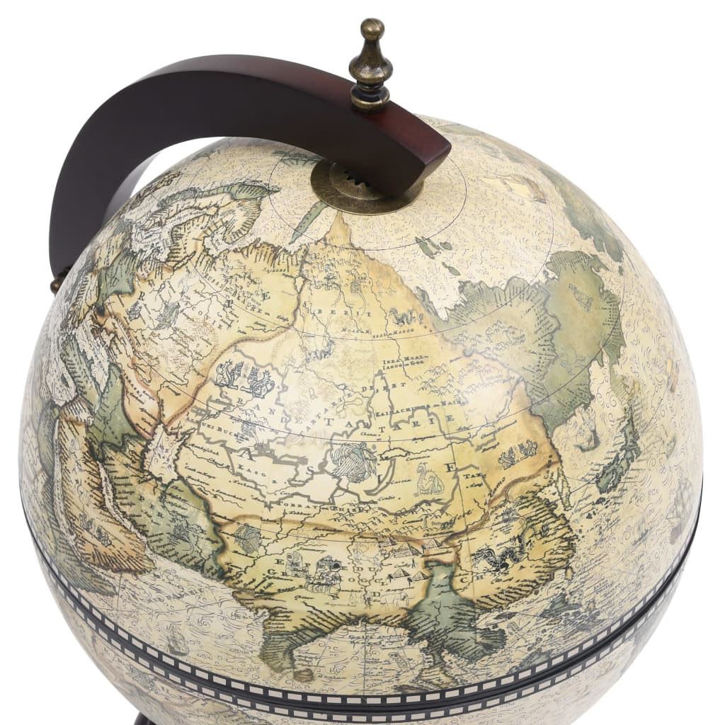 Globebar tafelmodel eucalyptushout groen