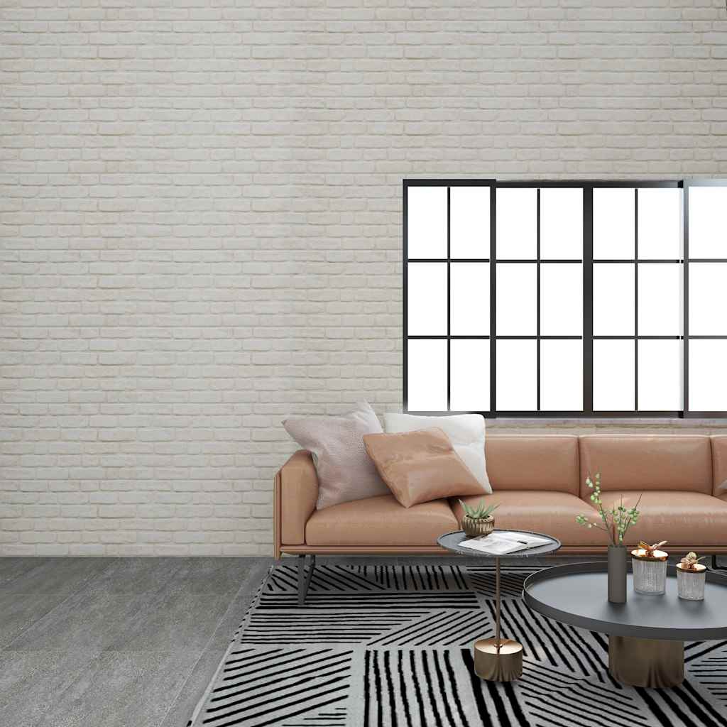 10 st Wandpanelen 3D witte baksteen EPS