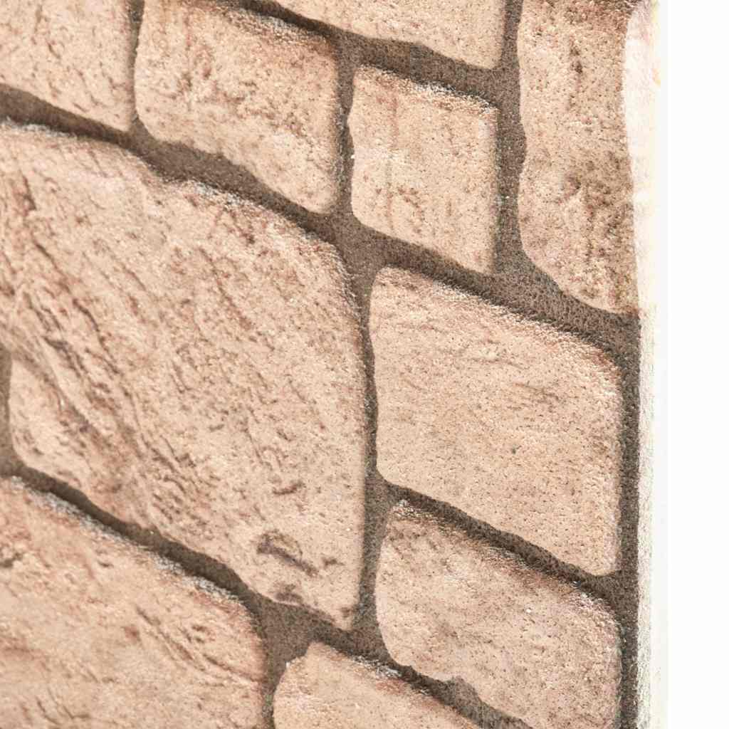 10 st Wandpanelen 3D beige baksteen EPS