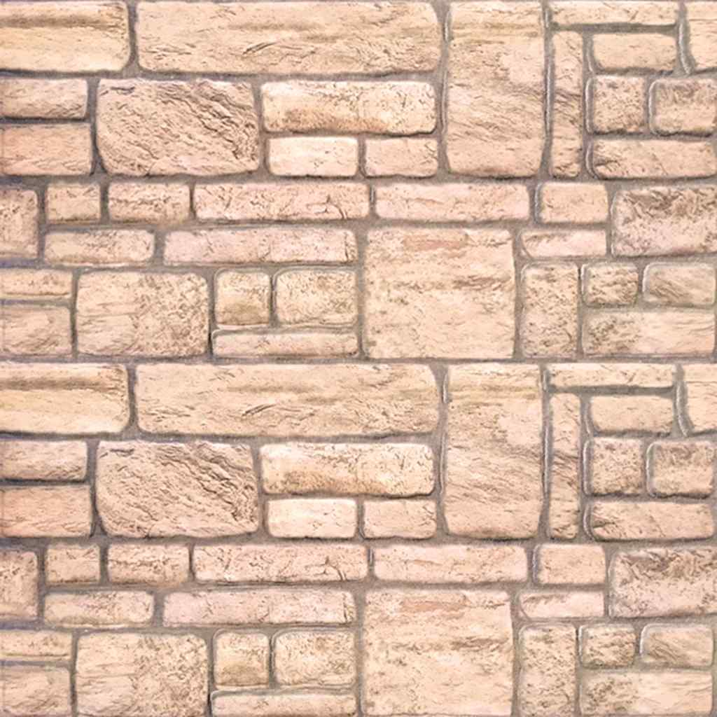 10 st Wandpanelen 3D beige baksteen EPS