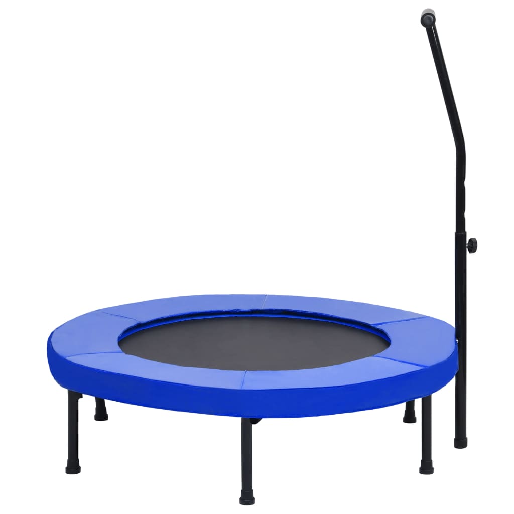 Fitnesstrampoline met handgreep en veiligheidsmat 102 cm