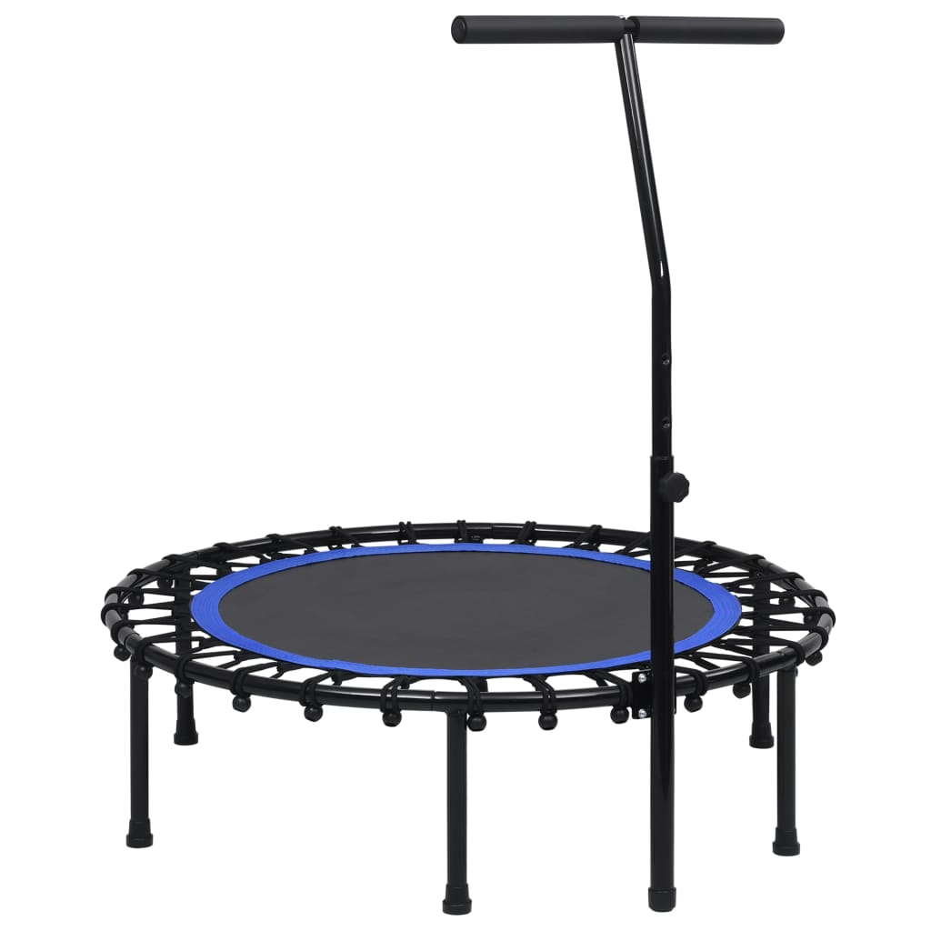 Fitnesstrampoline met handgreep en veiligheidsmat 102 cm