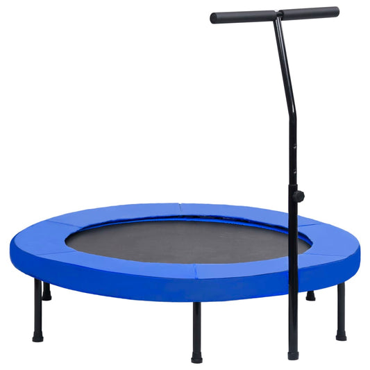 Fitnesstrampoline met handgreep en veiligheidsmat 122 cm