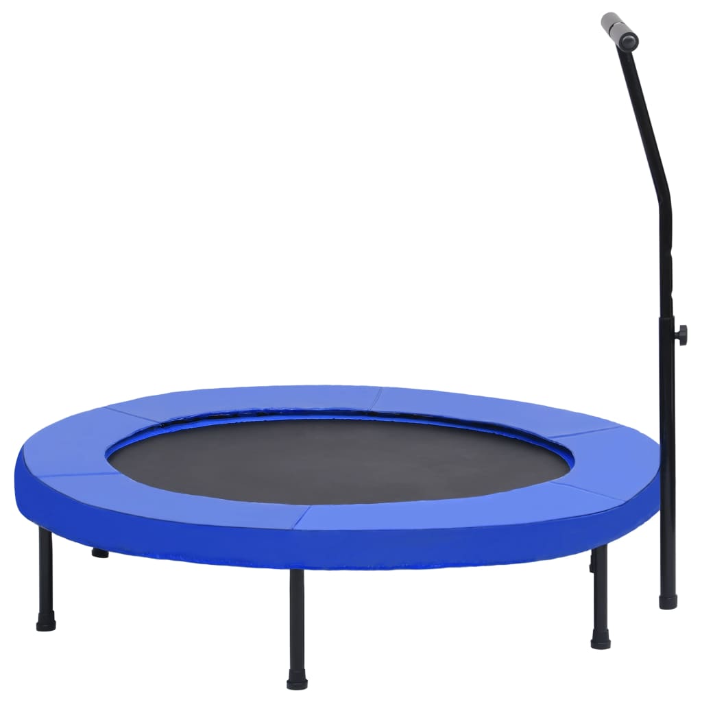 Fitnesstrampoline met handgreep en veiligheidsmat 122 cm