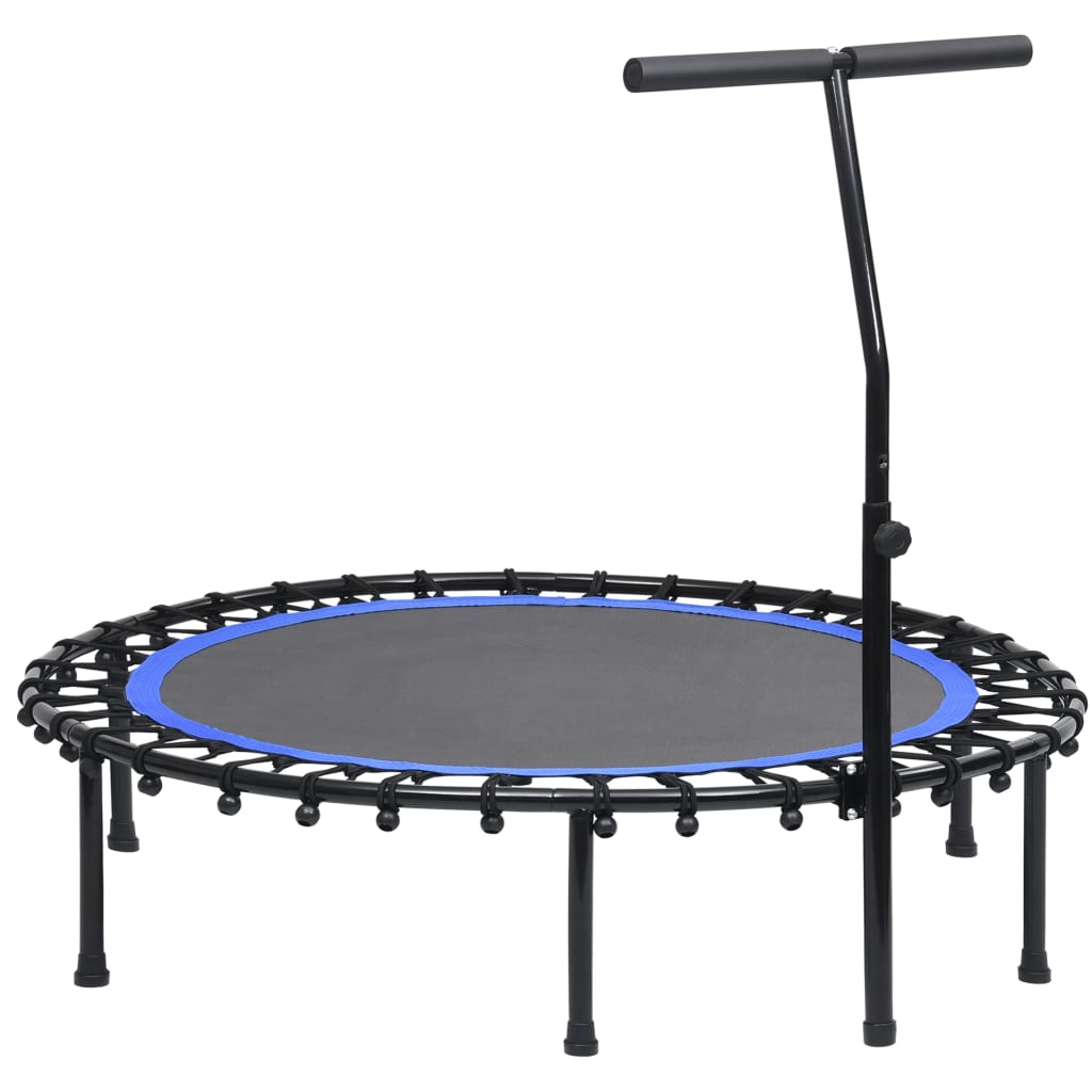 Fitnesstrampoline met handgreep en veiligheidsmat 122 cm