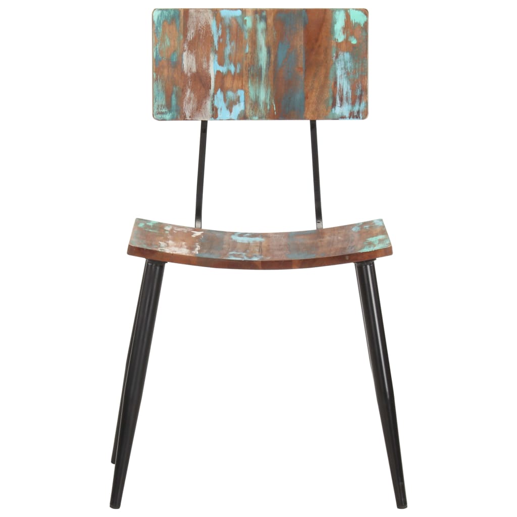 Eetkamerstoelen 6 st massief gerecycled hout