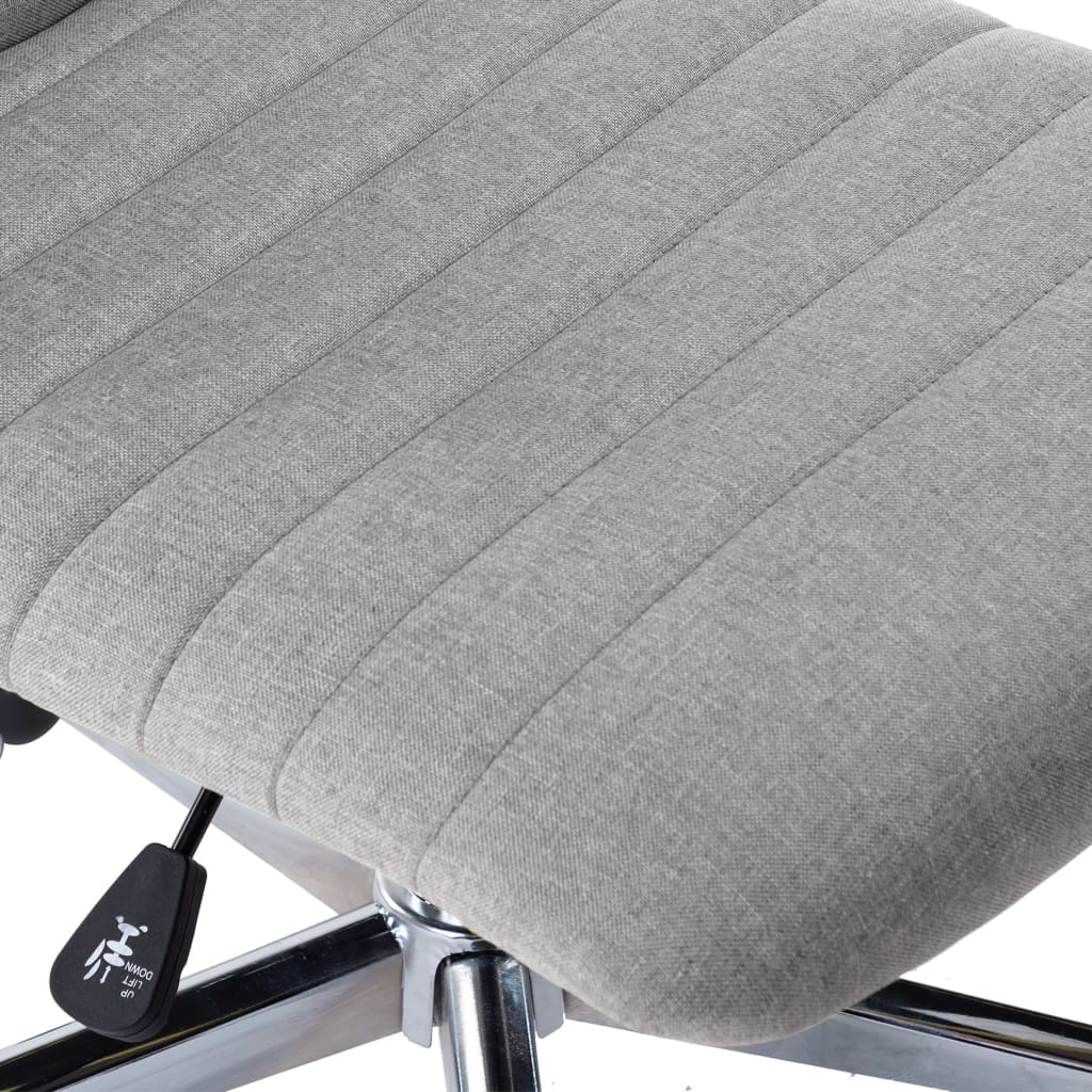 Eetkamerstoelen 4 st stof lichtgrijs