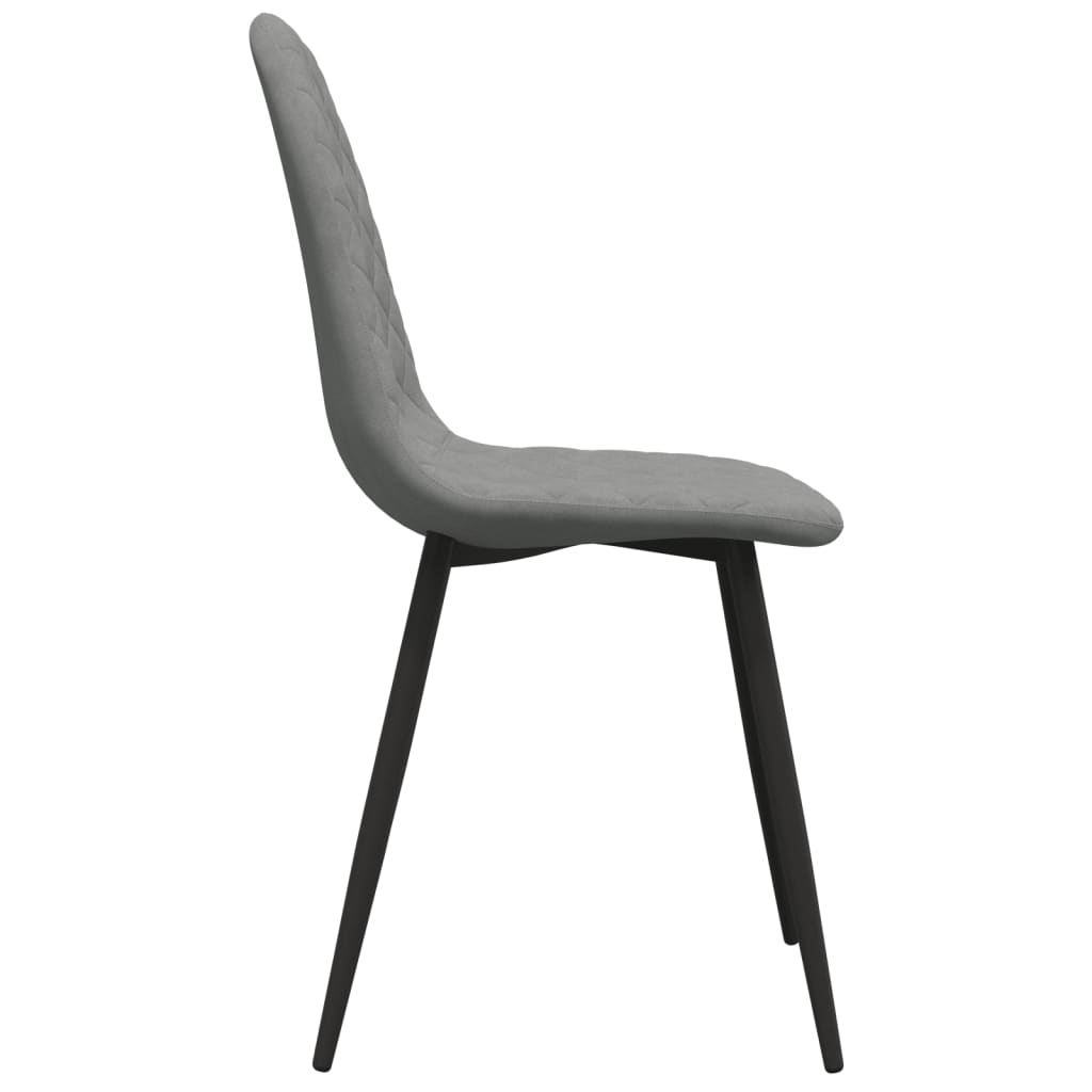 Eetkamerstoelen 4 st fluweel lichtgrijs