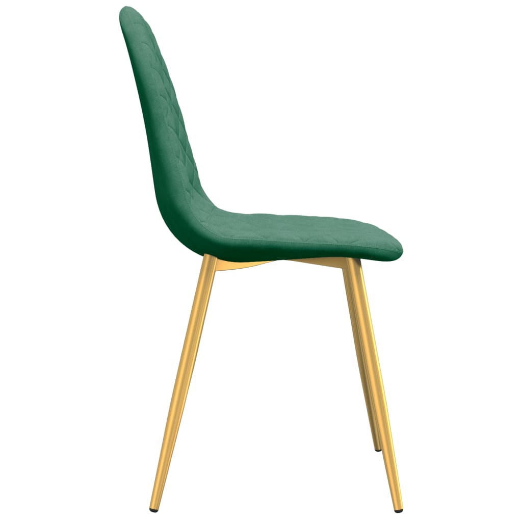 Eetkamerstoelen 2 st fluweel donkergroen