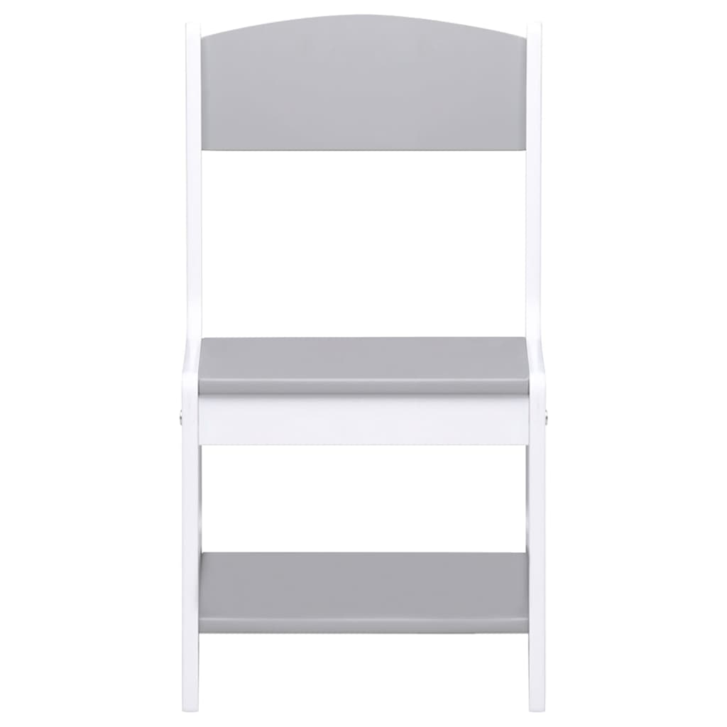Kindertafel met 2 stoelen MDF wit