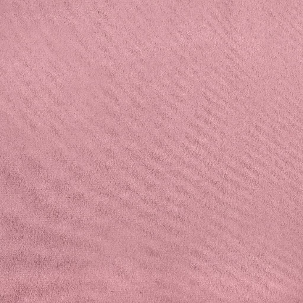 Eetkamerstoelen 2 st fluweel roze