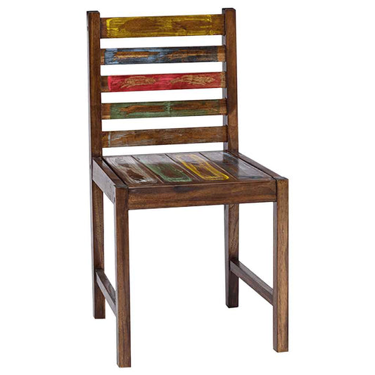 Eetkamerstoelen 2 st massief gerecycled hout