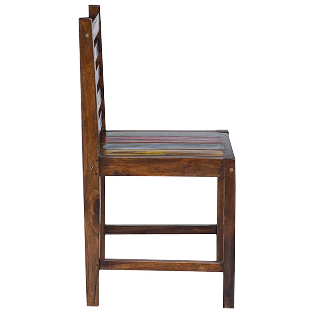 Eetkamerstoelen 2 st massief gerecycled hout