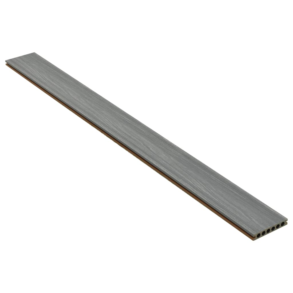 Terrasplanken met accessoires 16 m² 2,2 m HKC bruin en grijs