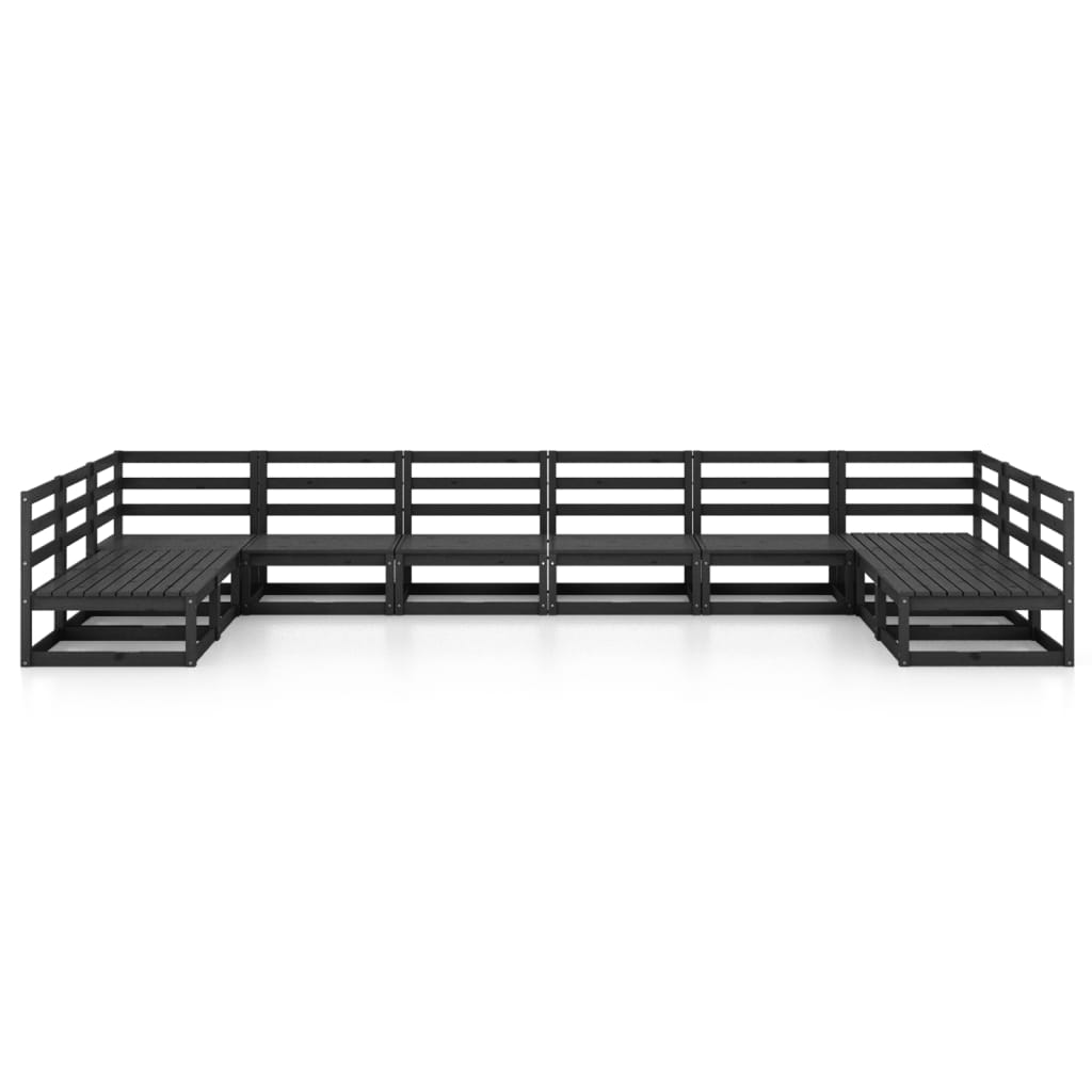 10-delige Loungeset massief grenenhout