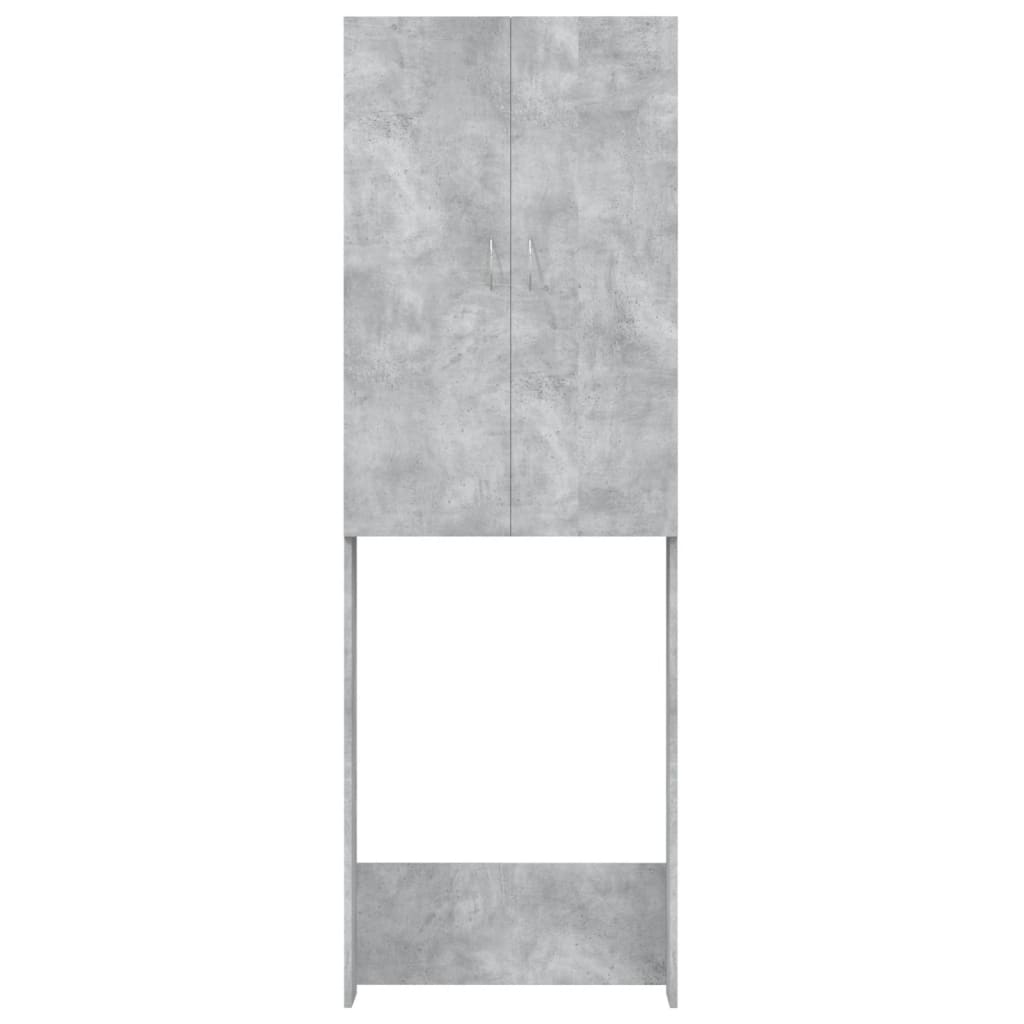 Wasmachinekast 64x25,5x190 cm betongrijs