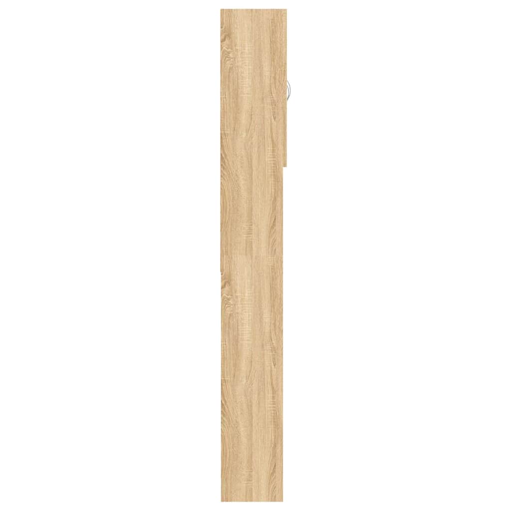 Wasmachinekast 64x25,5x190 cm sonoma eikenkleurig