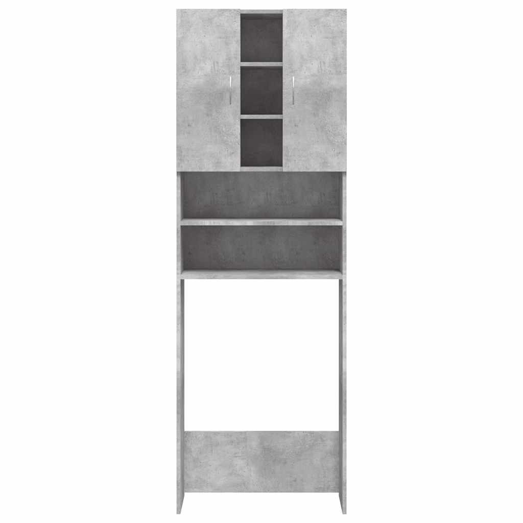 Wasmachinekast 64x25,5x190 cm betongrijs