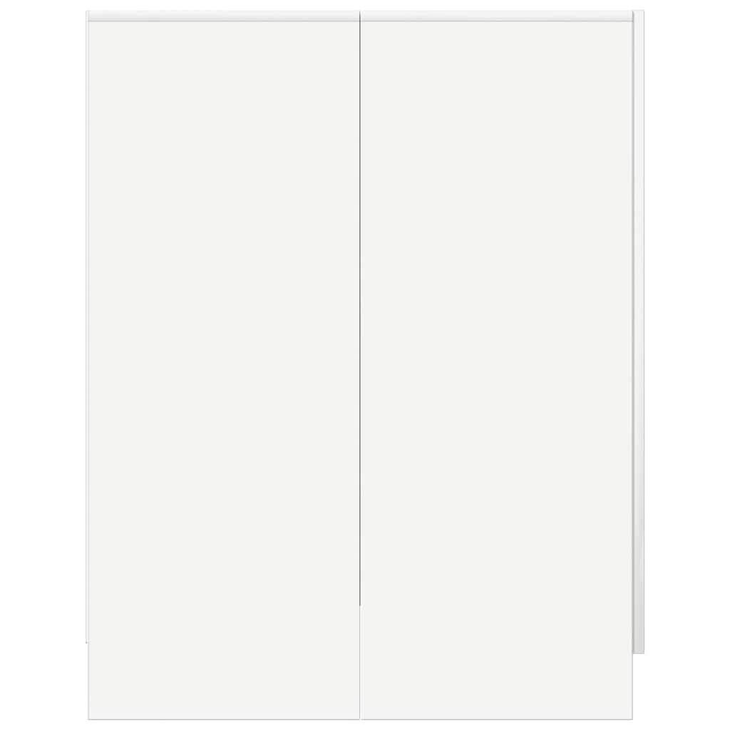 Wasmachinekast 71x71,5x91,5 cm wit