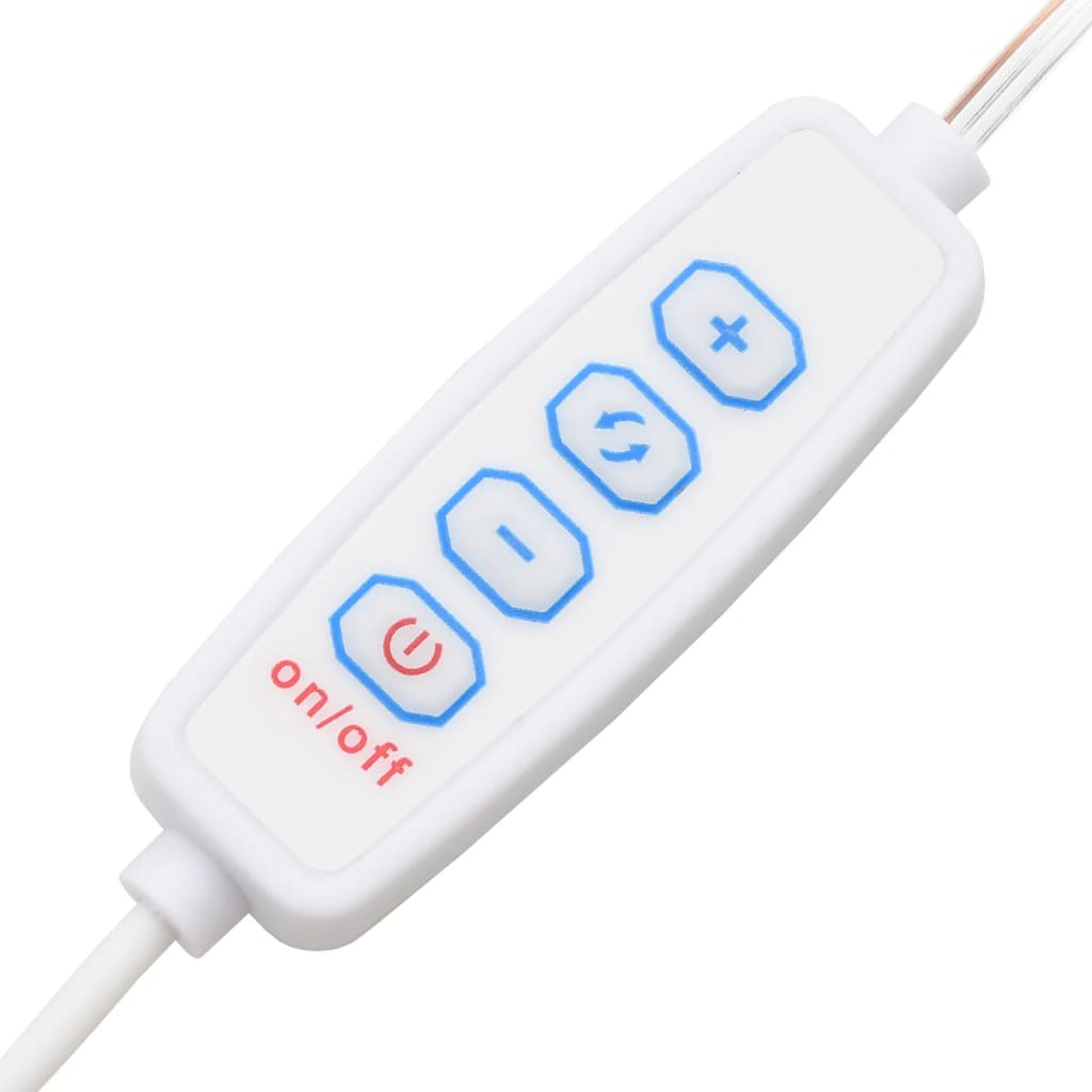 Kaptafel met LED-verlichting 74,5x40x141 cm wit