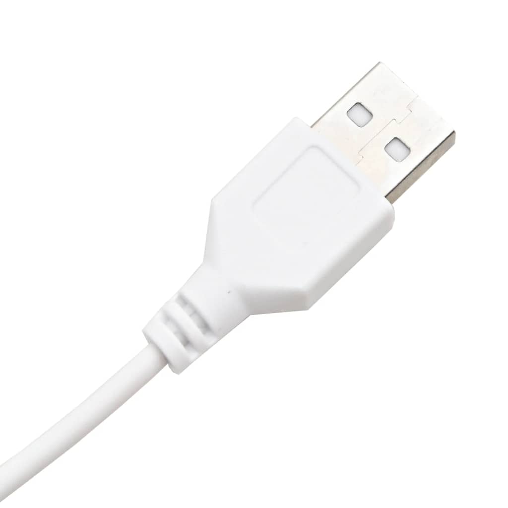 Kaptafel met LED-verlichting 74,5x40x141 cm wit