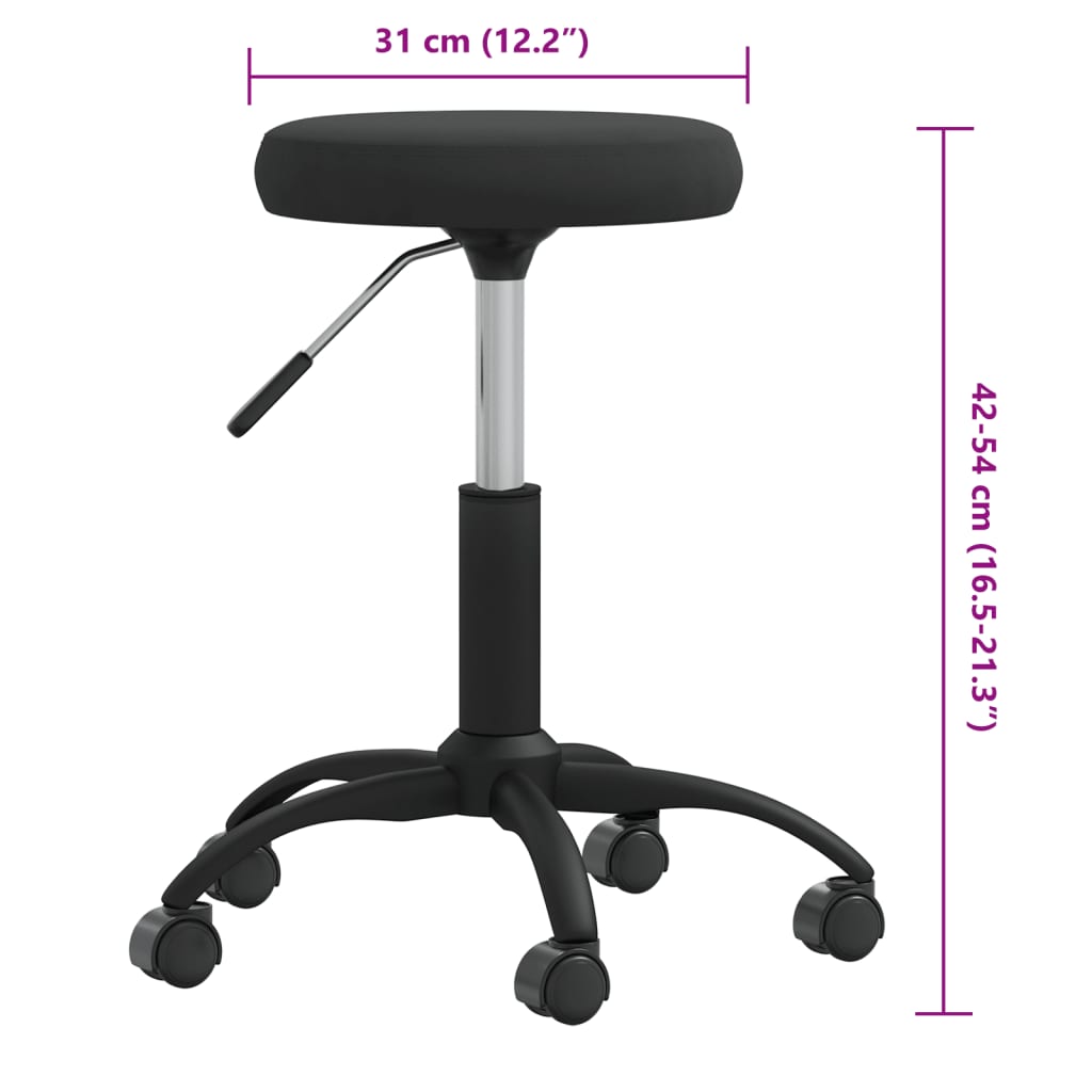 Multifunctioneel Fluwelen Krukje – Verstelbaar & 360° Draaiend | Voor Thuis & Salon